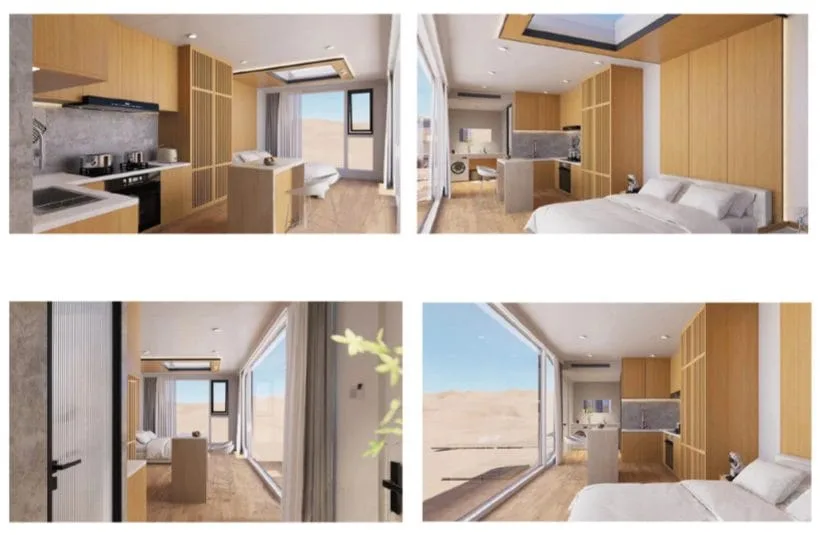 Apple cabin interior